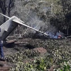 Reportan al menos siete muertos tras desplomarse avioneta de la Fuerza Aérea Mexicana en Veracruz