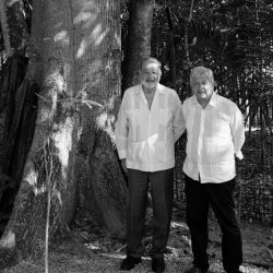 AMLO y Carlos Slim desayunan en Palenque; evalúan avances del Tren Maya
